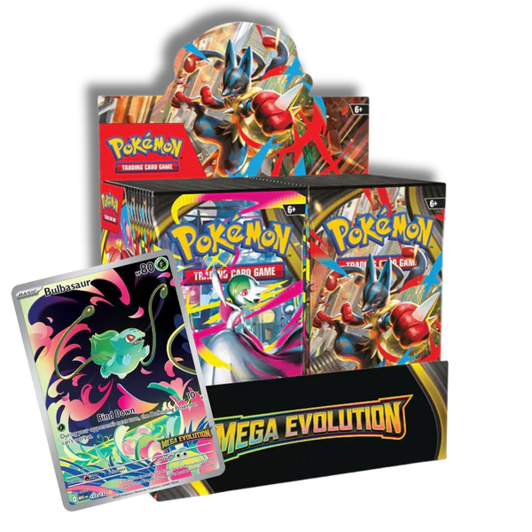 Caja de 36 Sobres de Mega Evolution + Promo Bulbasaur - Ingles