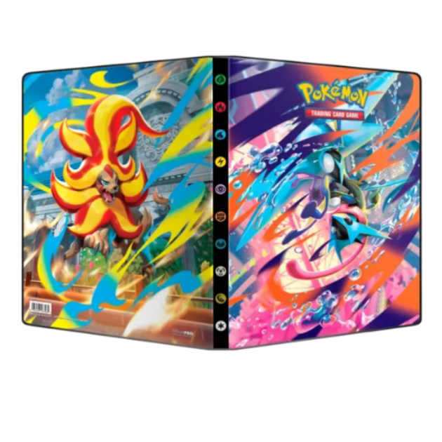Archivador 9 bolsillos Portfolio para cartas Pokémon – Ultra Pro.
