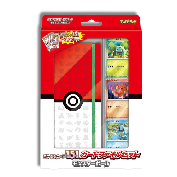 Pokemon 151 File Set PokeBall Binder - Japones